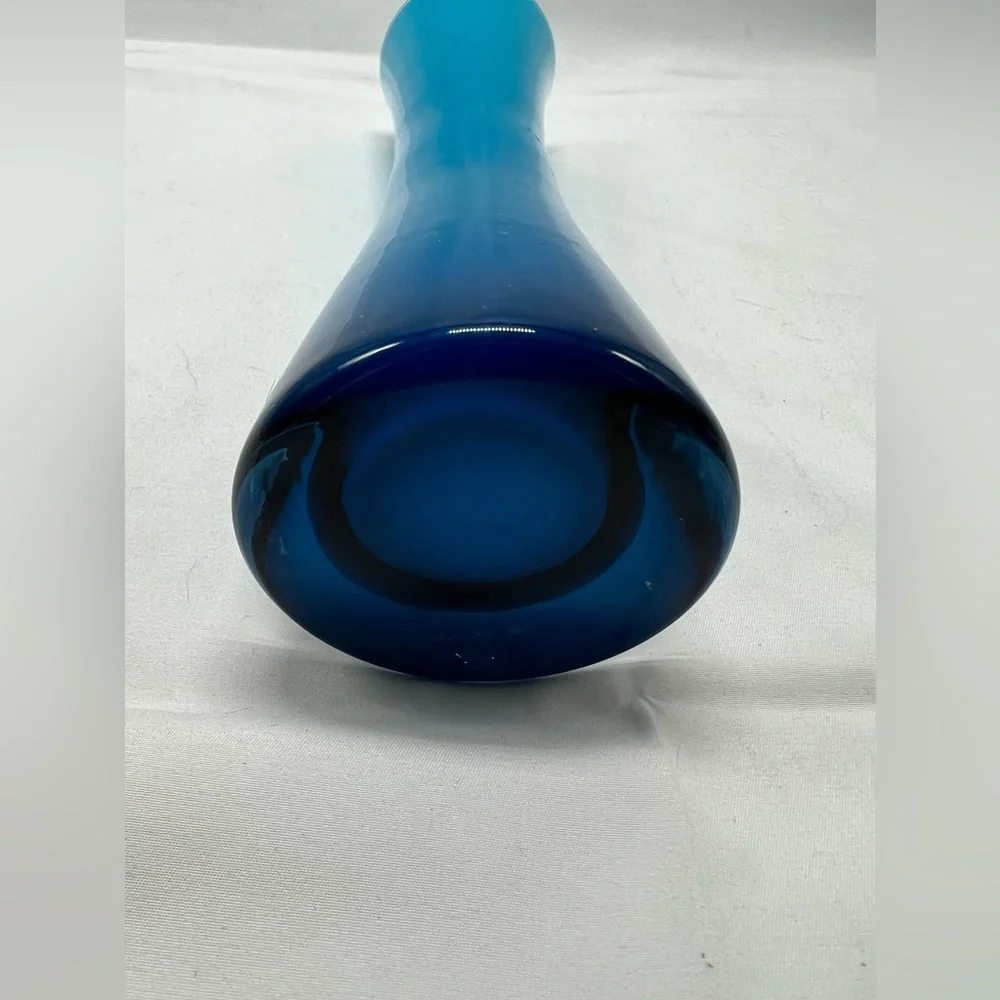 Elegant small Blue Glass Vase
